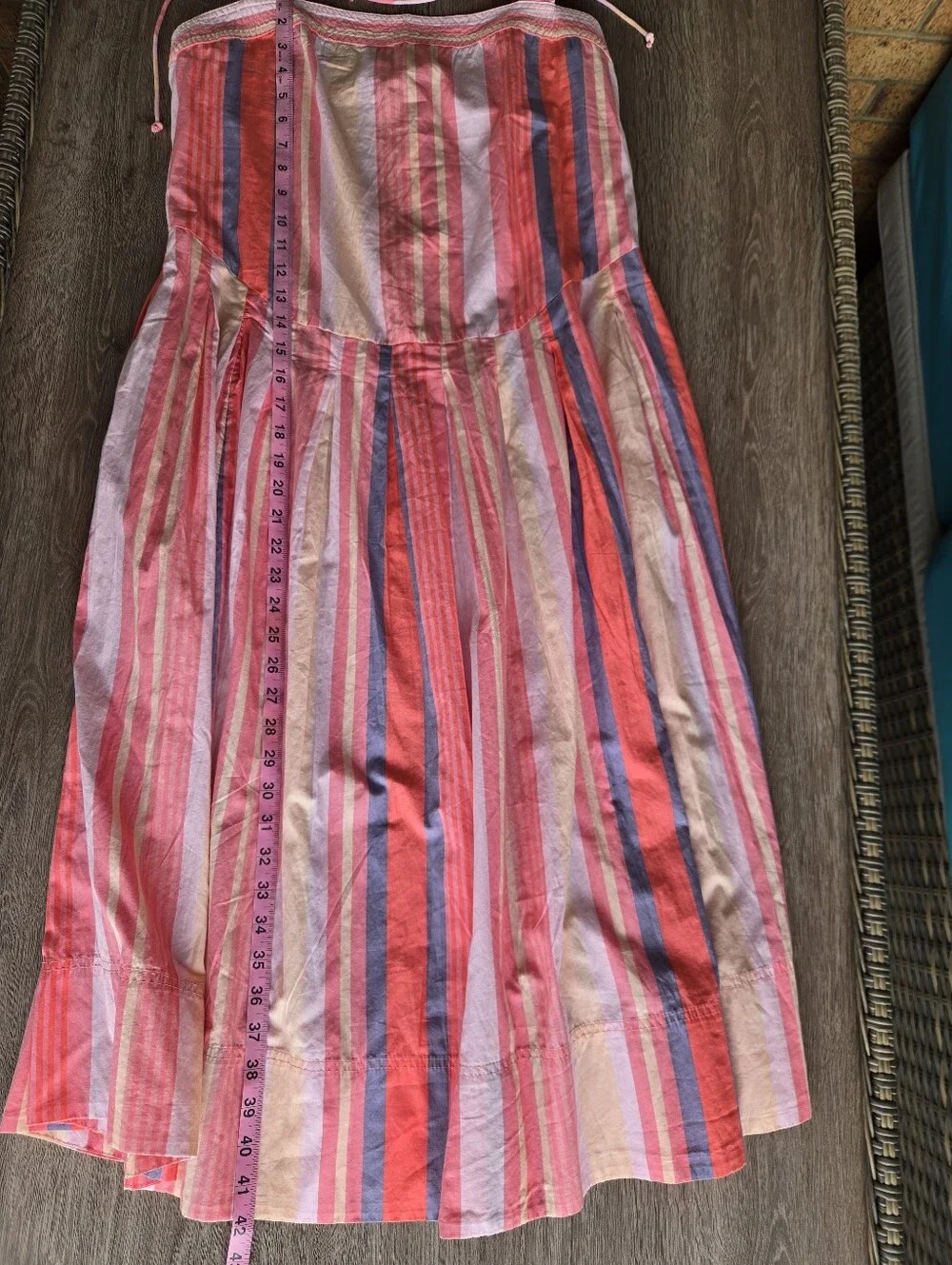 Free People Strawberry Combo Pink Stripe Sundress Size Medium NWT 🌸
